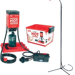 Zodi Hot Tap Portable Instant Hot Shower with Shower Pole