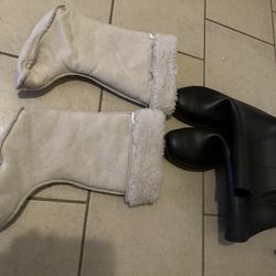 Serves Utility Work/ Rain Boots With Socks