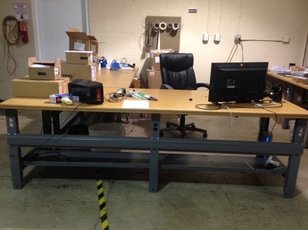 Uline Packing Tables Shop Desks Maple Steel For Sale In Fort Lauderdale Fl Offerup