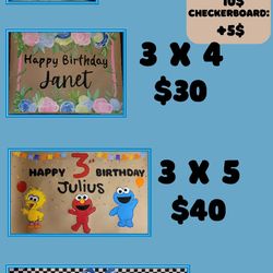 Custom Hand Painted Banners