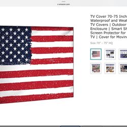 $40.00 Cover For 75 Inch TV