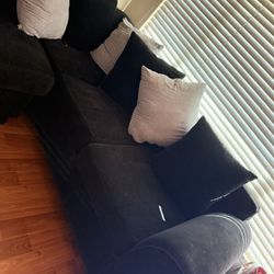 Black And Gray Sectional Couch