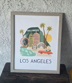 Los Angeles Framed Wall Art – Hollywood California Print