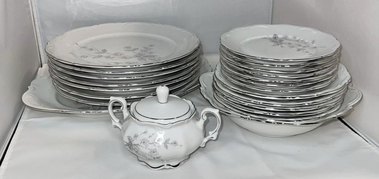Mitterteich Bavaria “Fragrance” Fine China Dining Plate Set