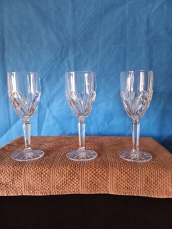 3 PC. Waterford Crystal Wine Glasses 