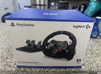 Logitech G29 Driving Force Racing Wheel and Floor Pedals.