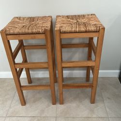 Wood And Woven 3ft Bar Stools