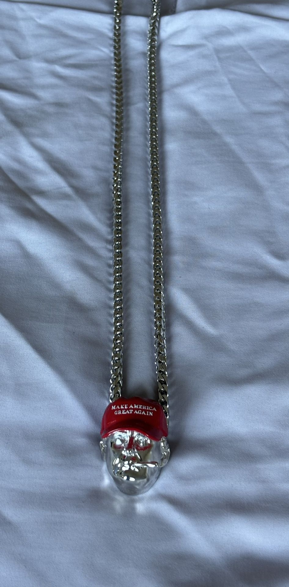 Trump MAGA .925 Silver Necklace