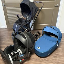 Cybex Priam 4 Travel System (Stroller + Car Seat + Bassinet) 