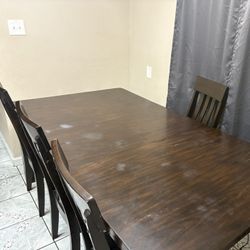 Table And Chairs Wood Table 4 Chairs Kitchen Table Dining Table