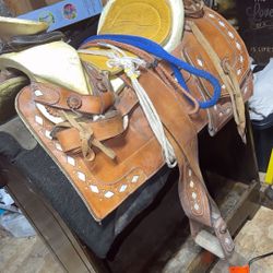 Horse Saddle With Stand 