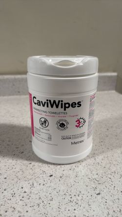 CaviWipes disinfectant towelettes