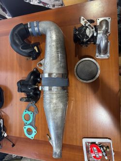 Coffmans exhaust pipe Kawasaki 650 750 Jet Ski SX X-2 and PJS SBN 44 intake system  rebuilt