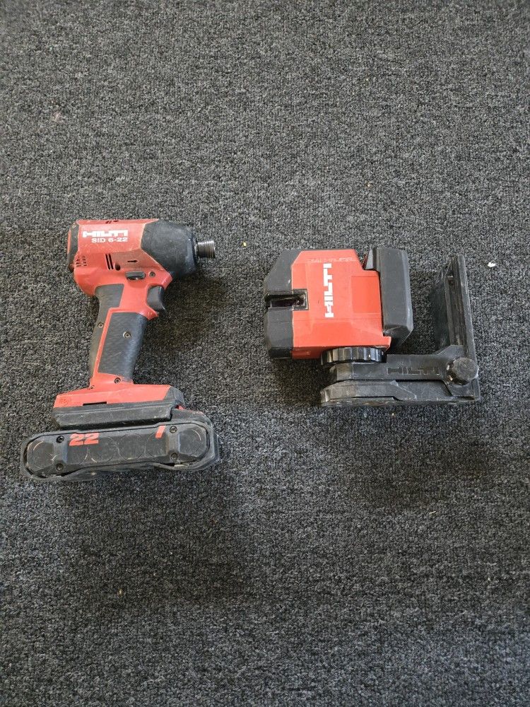 Hilti Lazer & Cordless Impact