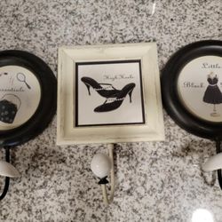 3pc New Wall Organizer Hooks For Handbags Scarves