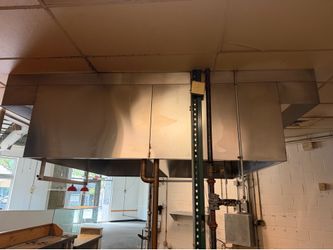 Greenheck Commercial Kitchen Ventilation Hood (used in a pizza restaurant)