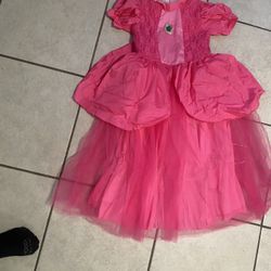 Vestido De Princesa Peach Talla 8 Con Luces