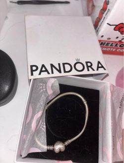 Authentic Pandora Silver Heart Bracelet 
