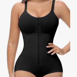 Small Fajas Colombianas Moldeadoras Body Shaper Post Surgery Compression Garment Shapewear Tummy Control with Zipper