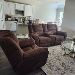 Brown Electrical Recliners In Very Good Condition Price Negotiable