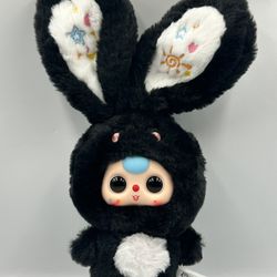Baby Three Lilyrabbit Town V3 Plush Boba Eyes Black Bunny