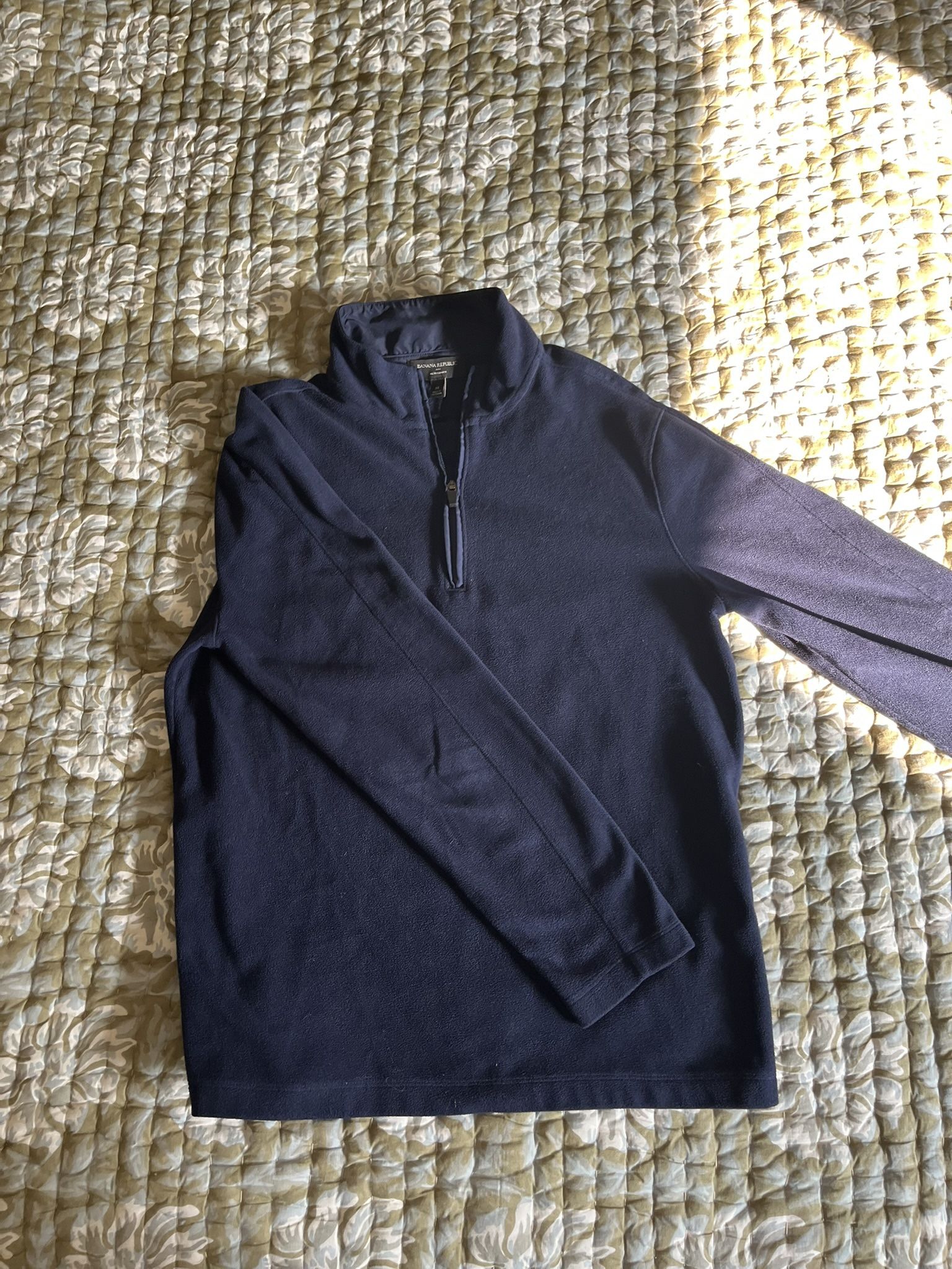 Banana Republic Navy Blue Quarterzip Men’s Medium
