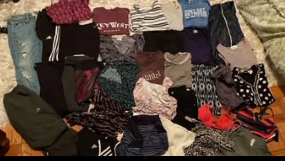 lot 40 pcs girls teenager brandy melville, madewell, jcrew, athleta, nike name brands size XS