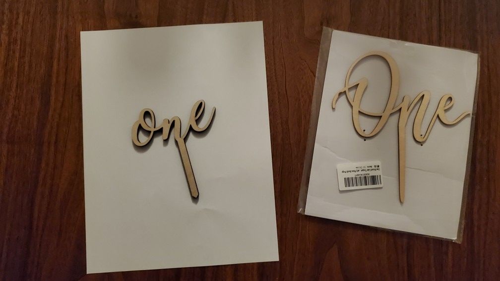 First Birthday Cake TOPPER