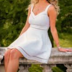 B Darling Brand New White Dress 