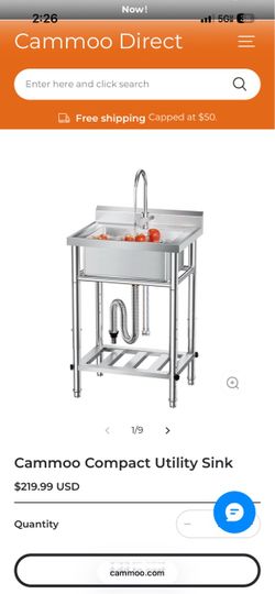 Cammoo Compact Utility Sink worth $249