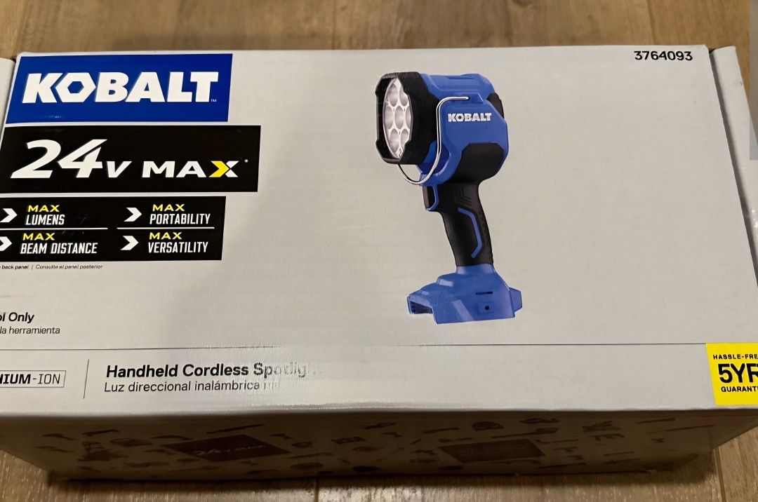 Kobalt 24V Max Handheld Cordless Spotlight
