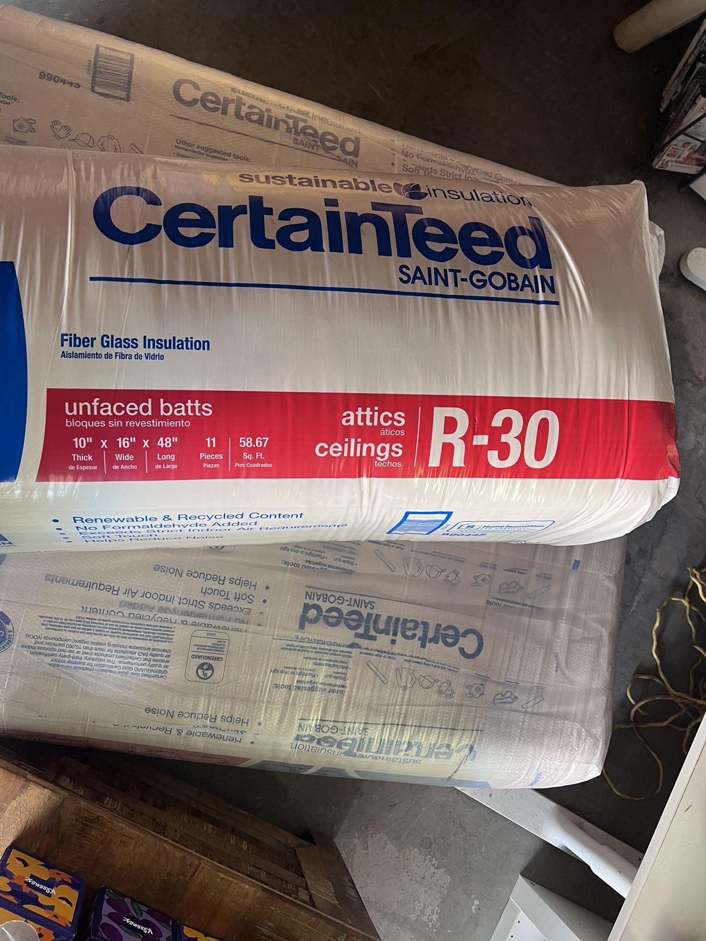 6 Rolls of Fiberglass Insulation R-30 for Sale in Diamond Bar, CA - OfferUp