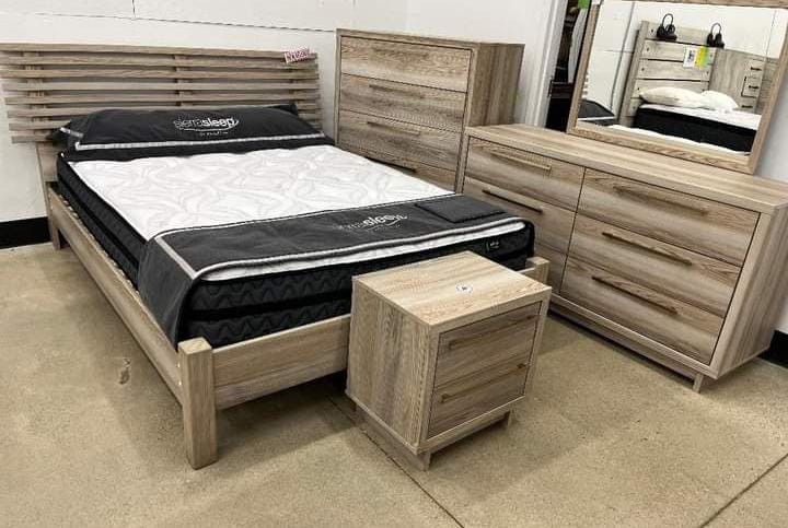 Ashley Bedroom Set Queen or King Bed Dresser Nightstand and Mirror Chest Options Hasbryn 