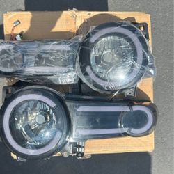 07-14 FJ Cruiser LED Sequential Headlights Faros Calaveras Micas Luces 