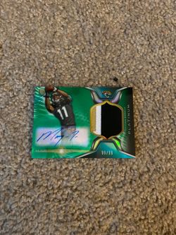 Marquise lee rookie jersey autograph card