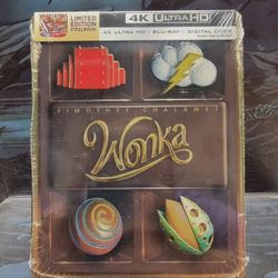 Wonka (4K+Blu-Ray+Digital) Steelbook Walmart Exclusive Limited Edition Sealed
