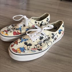 Vans x Disney Authentic "Mickey's Birthday" Size 9 M