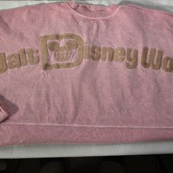 Disneyland Rose Gold Glitter Spirit Jersey  Long Sleeve
-  Women's Size LARGE  