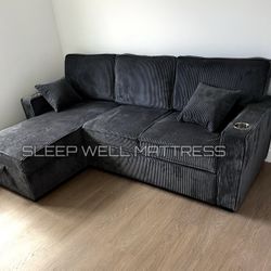 New Black Sofa 