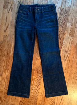 J.Crew Favorite Fit Bootcut Jeans Women's Size 4 Dark Wash Stretch Denim