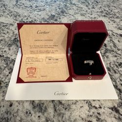 Cartier Love Ring / Wedding Band in Platinum Size EU 61 - 11 US (X-10) 