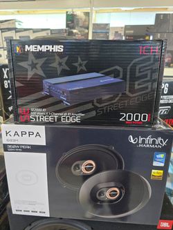 Kappa 6X9 speakers and Memphis 2000 Watts Amplifier