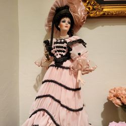 Porcelain coca cola dolls from the coca cola store downtown las vegas , perfect , each one hundred dollars or close offer