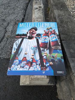 Miller lite metal sign