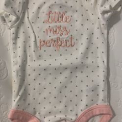 Little Miss Perfect Onesie-size 0-3 Mo