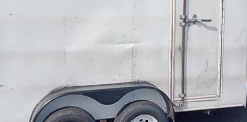 Nice enclosed box trailer great for yard guy tools storage food truck etc