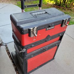 Husky Toolbox With Tools Inside