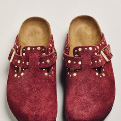 New- Birkenstock Boston Rivets Clogs - Size : 38