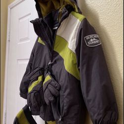 Boys Four Piece Winter/Snow Hooded Jacket Size 7-8
