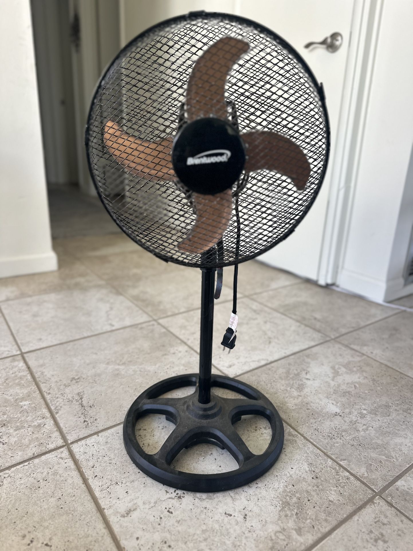 Metal Oscillating Fan By Brentwood - PICK UP NEAR CLAIREMONT DR & CLAIREMONT MESA BLVD